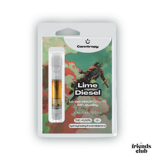Cartuș 10-OH-P Lime Diesel 94% 1ml - hhcfriends