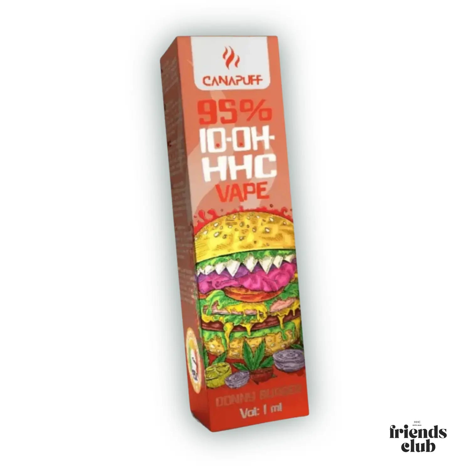 10-OH Vape Donny Burger 95% 1ml - hhcfriends