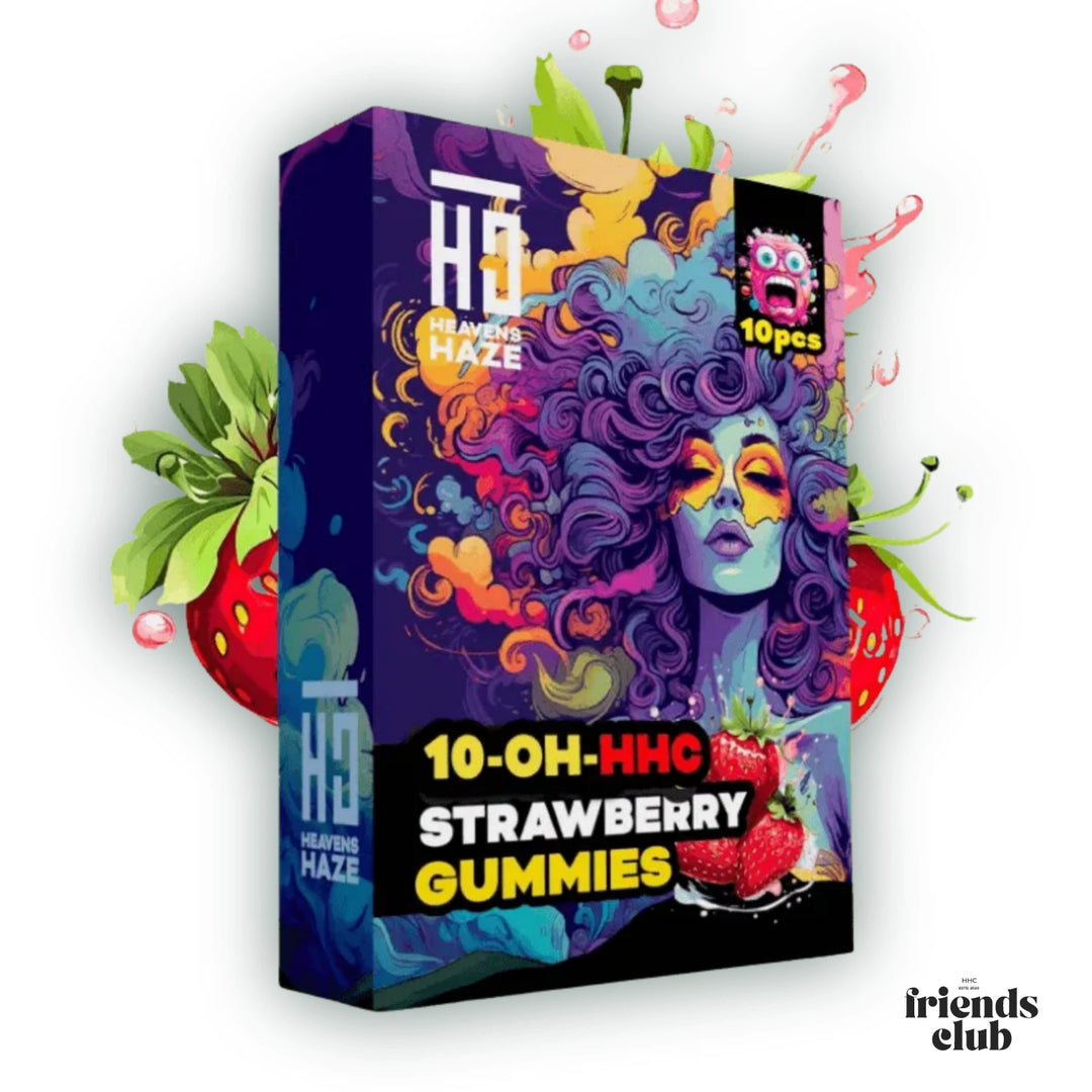 10-OH Gummies Căpșuni 10 bucăți - hhcfriends