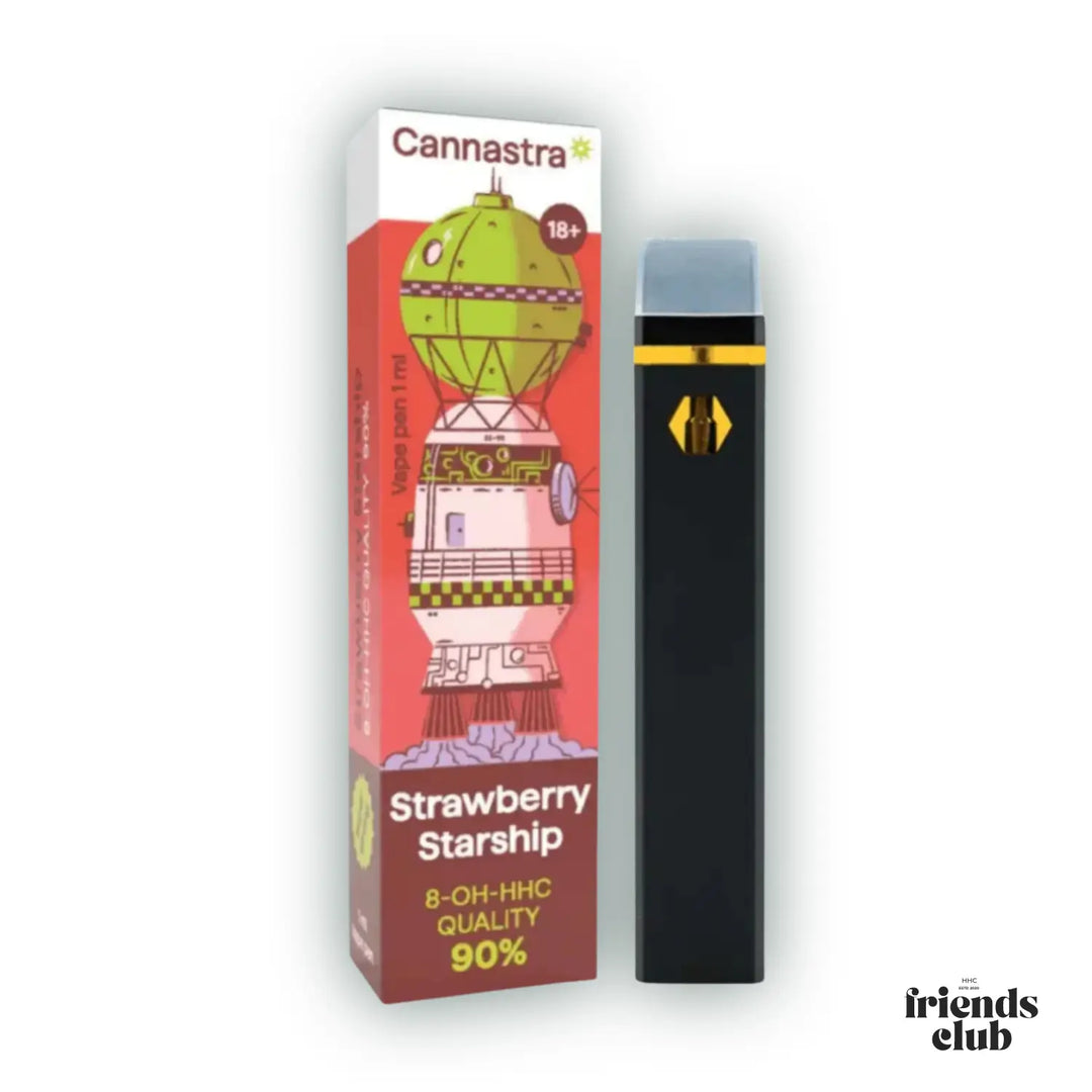 8-OH-H Vaper Strawberry Starship 90% 1ml - hhcfriends