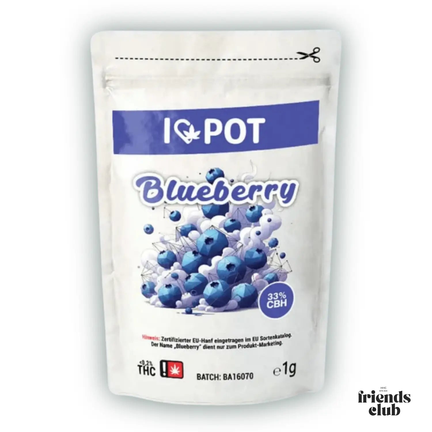 CBH Flowers Blueberry 33% I♥Pot - hhcfriends