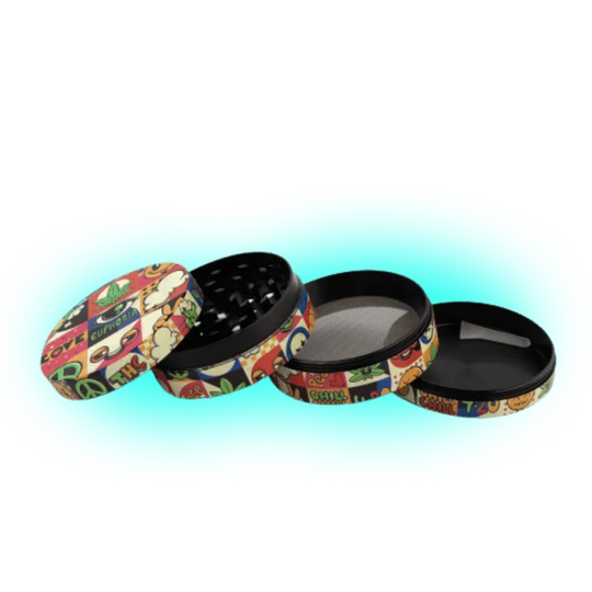 Euphoria Grinder metalic Groovy 63 mm - 4 piese