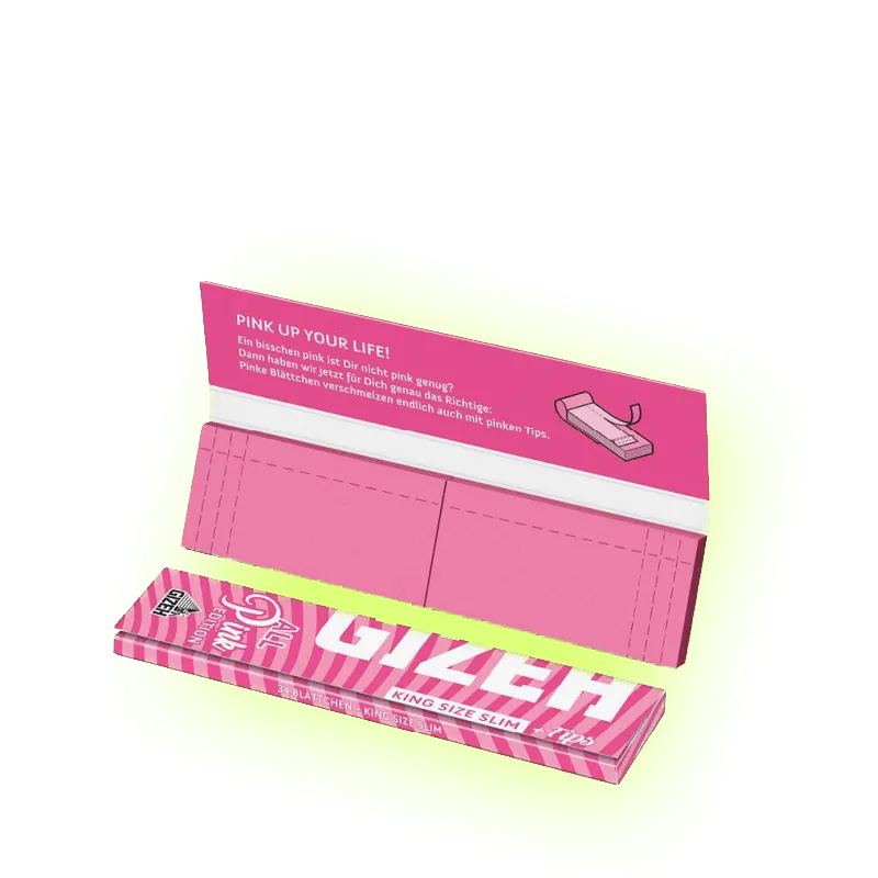 Gizeh ALL PINK King Size Slim + Filter Tips