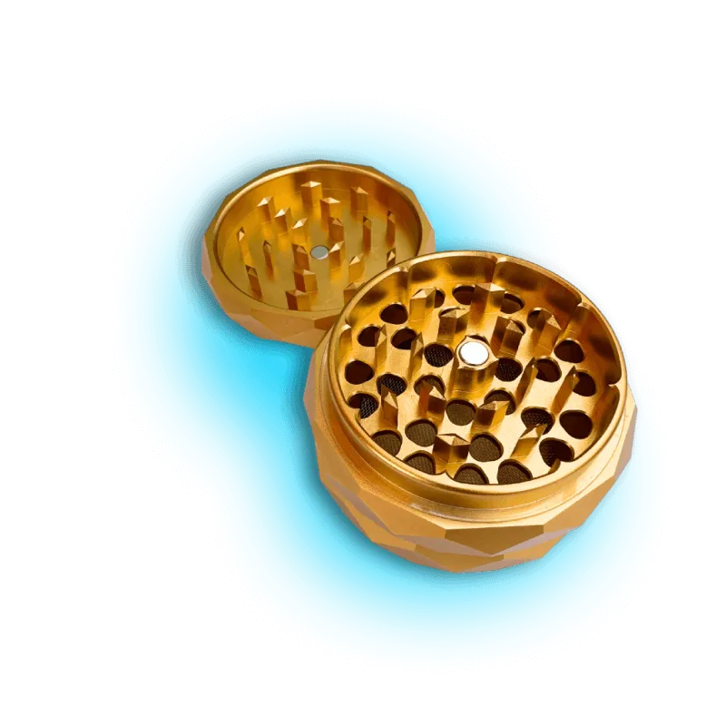 Grinder Pyramid (pentru flori HHC) - 4 piese - Ø63mm