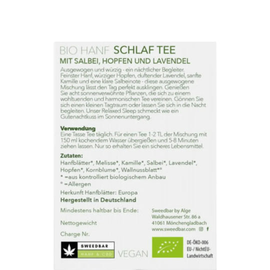 Ceai bio din cânepă Sweed Dreams 30g