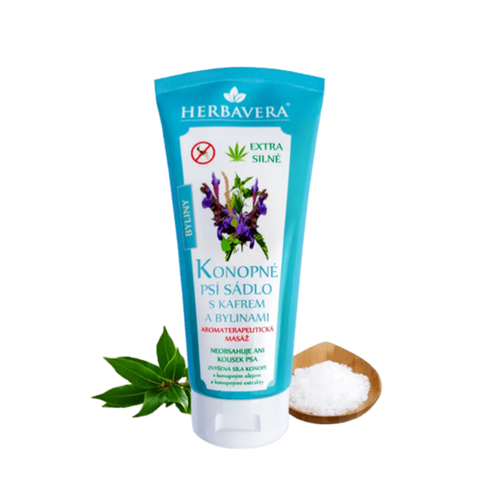 Unguent din cânepă cu camfor și plante, 200 ml Herbavera