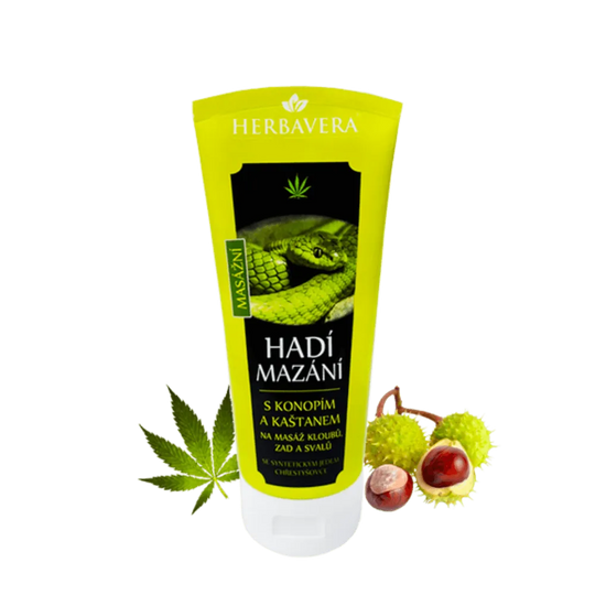 Ulei de șarpe cu cânepă și castan - 200 ml Herbavera