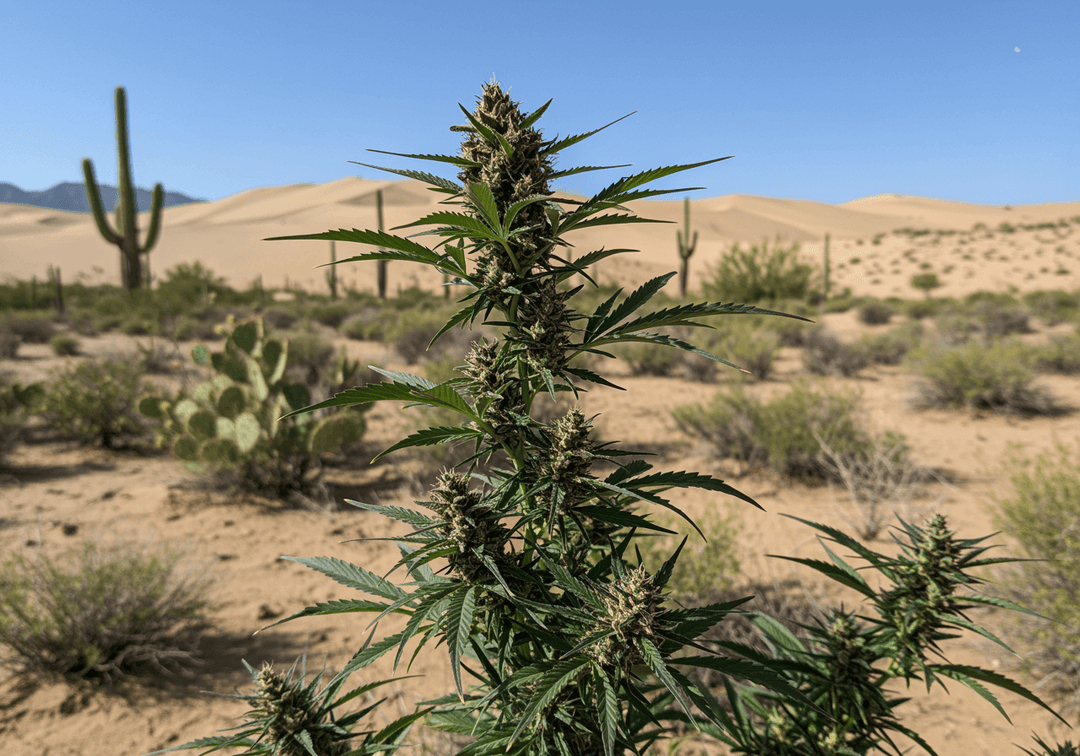 Tulpină de canabis colorată în violet