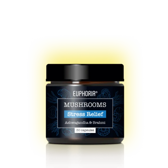 Euphoria Mushrooms Amestec pentru Reducerea Stresului 30 Capsule