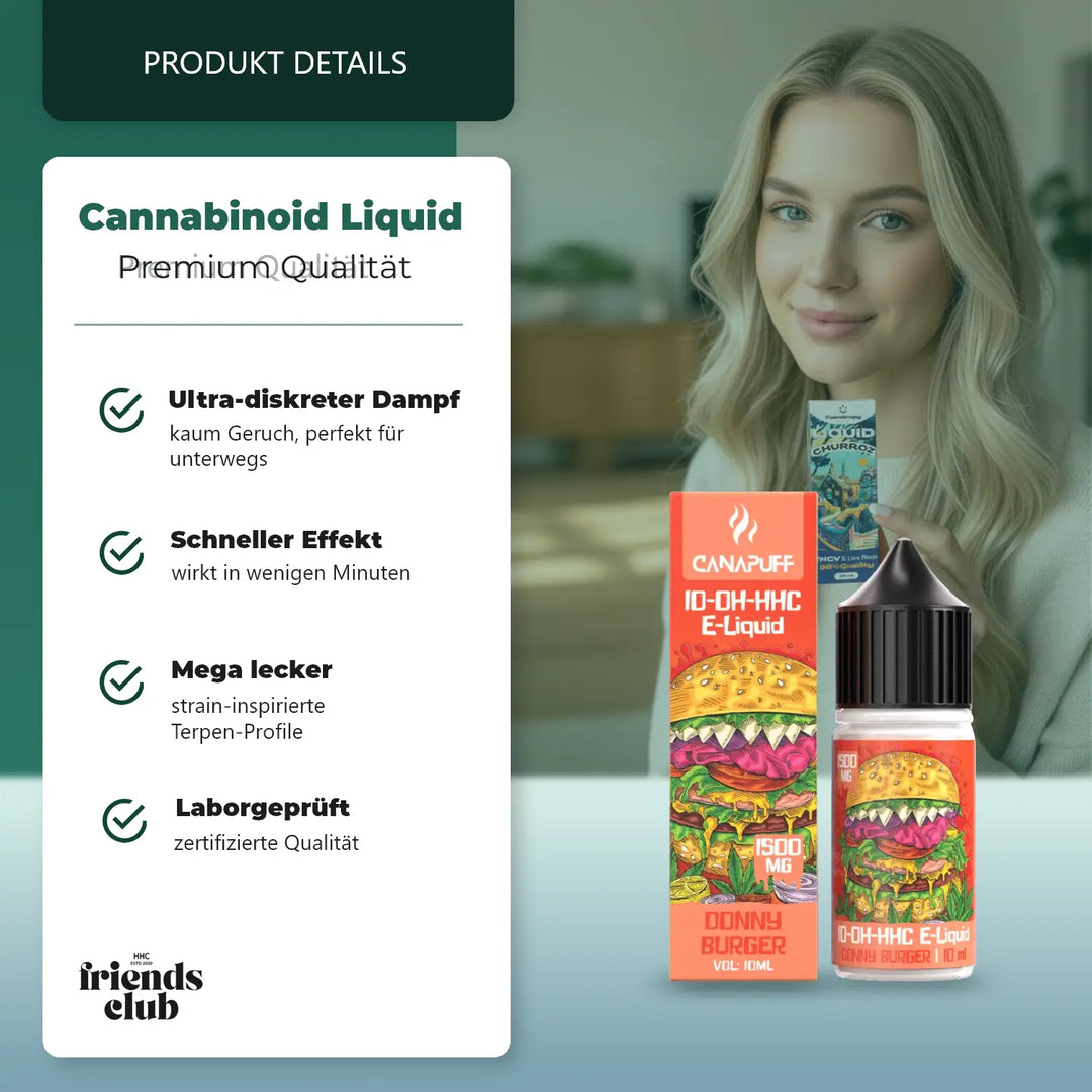 10-OH Liquid Donny Burger 1.500mg 10ml-Smagro GmbH