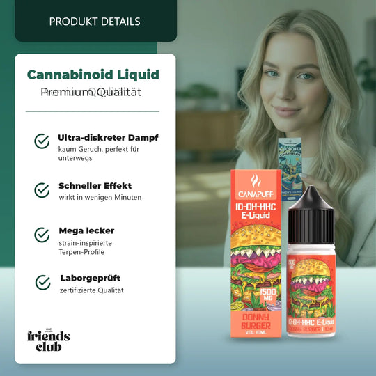 10-OH Liquid Donny Burger 1.500mg 10ml-Smagro GmbH