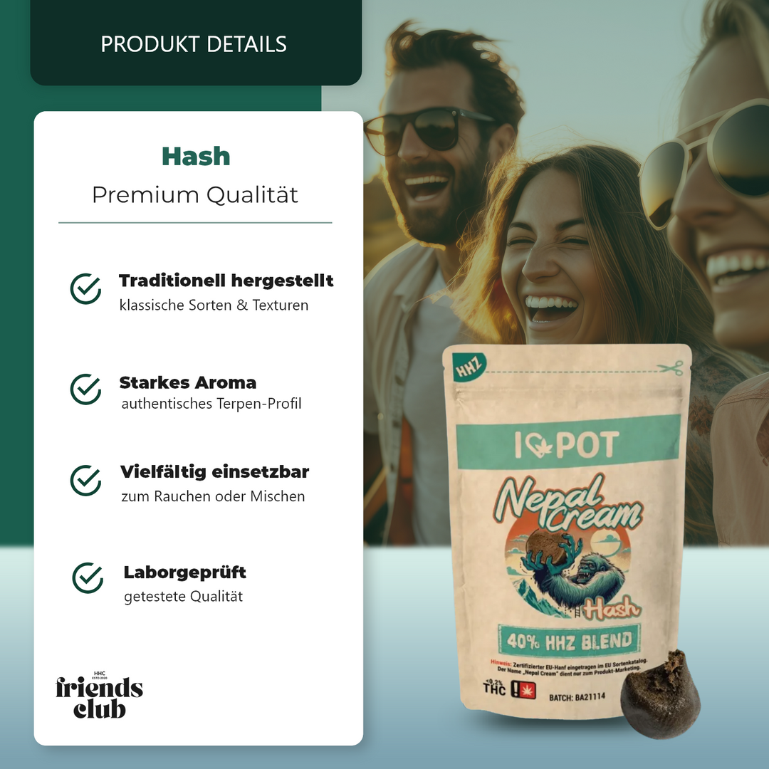 HHZ Hash Nepal Cream 40% - Smagro GmbH