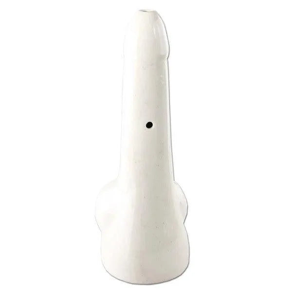 Bong din ceramică albă pentru penis