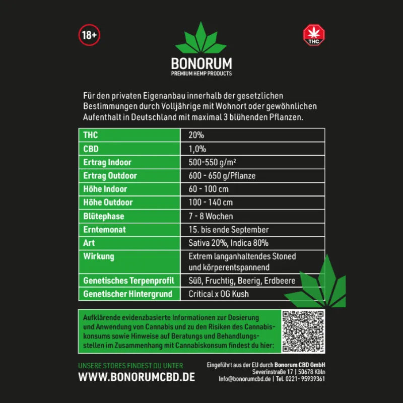 Critical aka Critical Mess Semințe THC 🌱