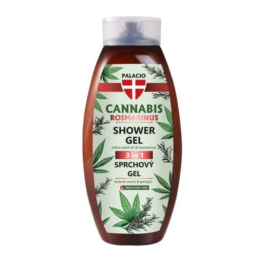 Gel de duș Cannabis Rosmarinus, 500 ml Palacio