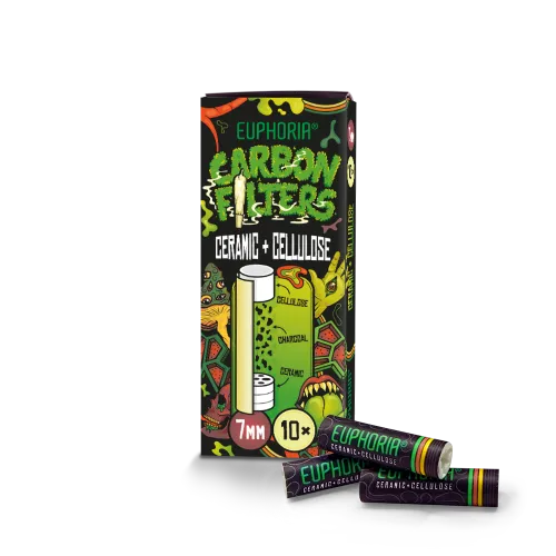 Euphoria Filtre din celuloză + carbon ceramic, 10 bucăți